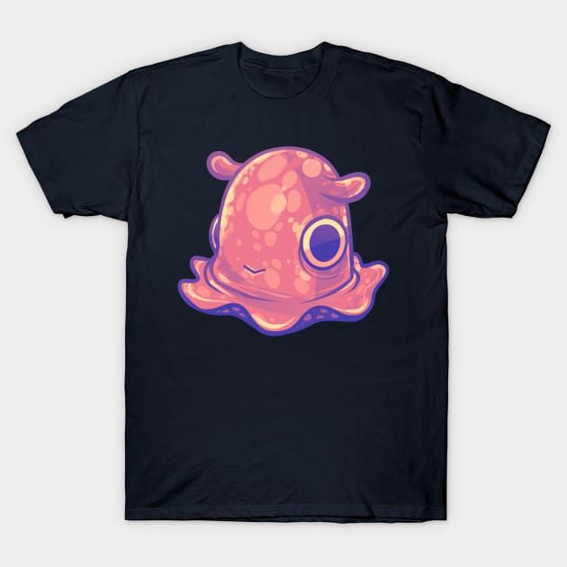 Cute Pink Dumbo Octopus T-Shirt by Claire Lin